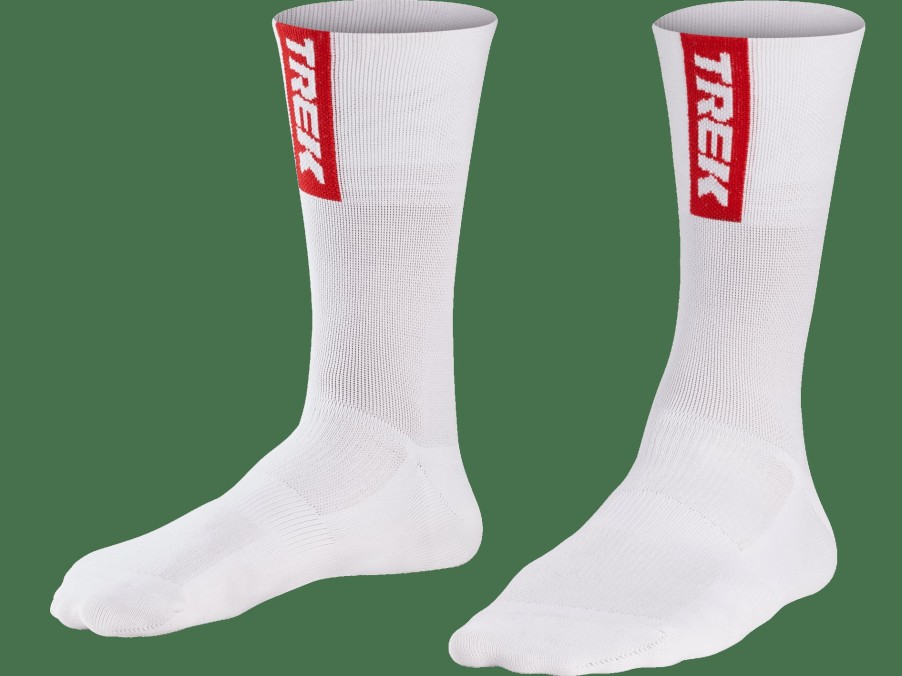 Beklædning Trek Tilbehør | Santini Trek-Segafredo Team Herre Cykelstromper White/Red