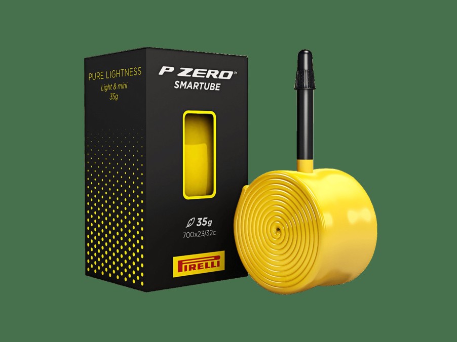 Udstyr Trek Tubes and tubeless accessories | Pirelli P Zero Smartube Presta Valve Bicycle Tube Yellow