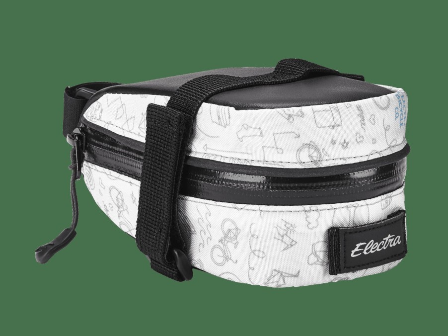 Udstyr Trek Tasker og cykeltasker | Electra Doodle Saddle Bag White/Light Grey