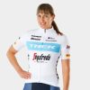 Beklædning Trek Teamudstyr | Santini Trek-Segafredo Team Replica Race-Cykeltroje Damemodel White/Light Blue