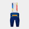 Beklædning Trek Teamudstyr | Santini Lidl-Trek Replica Race-Bibshorts Dark Blue/Yellow