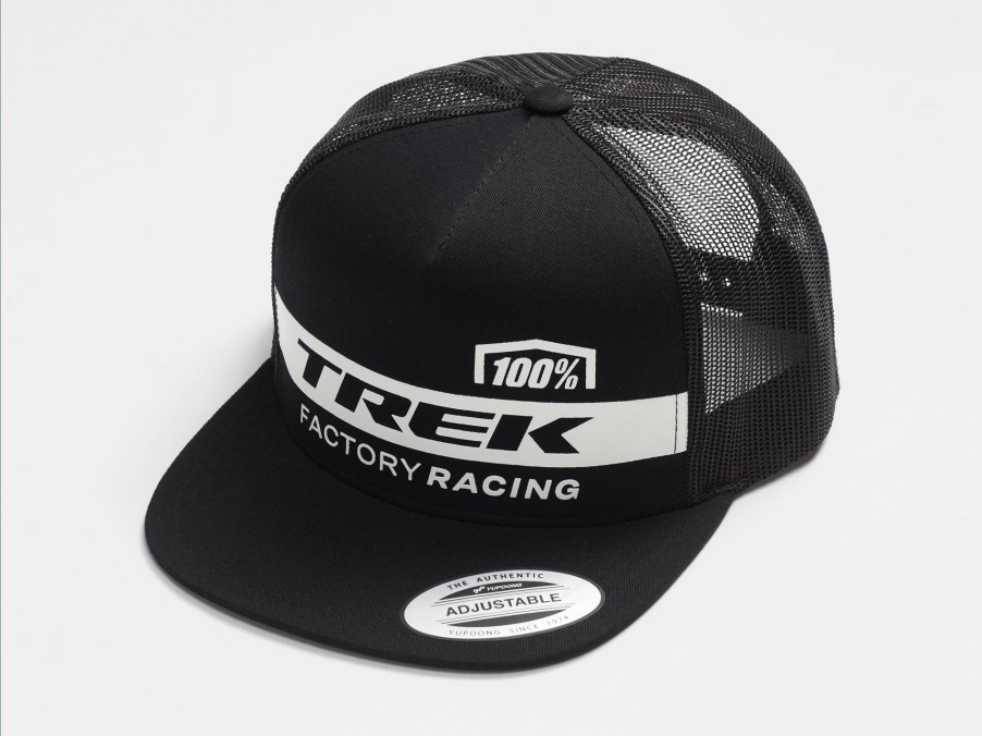 Beklædning Trek Fritidstøj | 100% Trek Factory Racing Trucker-Kasket Black