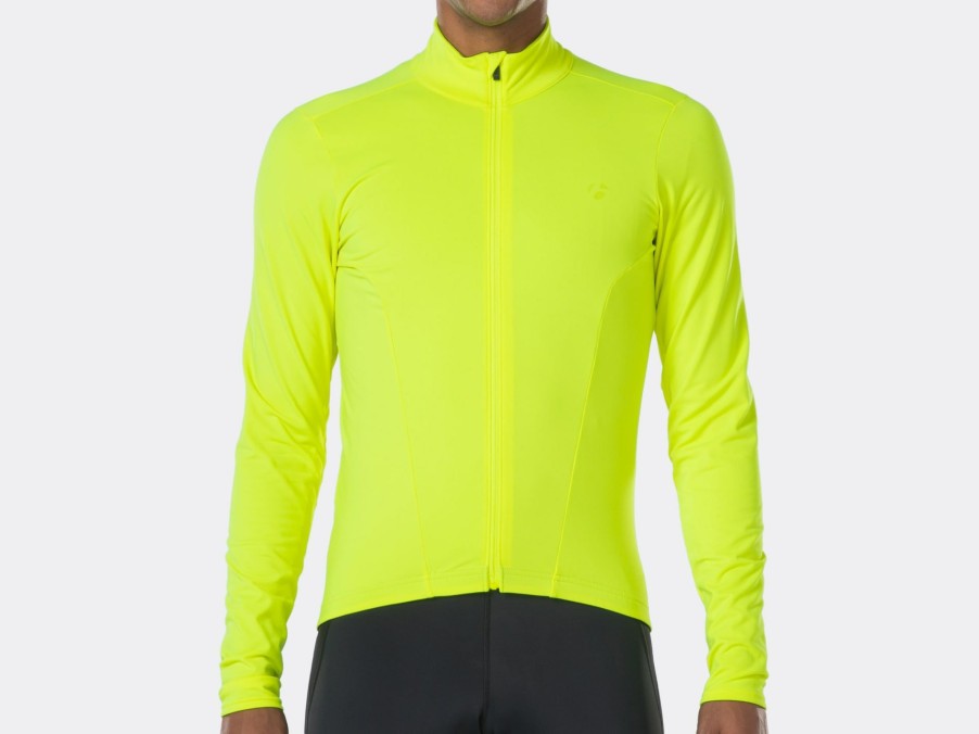 Beklædning Trek Cykeltrøjer | Bontrager Velocis Isolerende Langaermet Cykeltroje Visibility Yellow