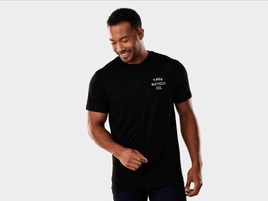 Beklædning Trek T-Shirts | Trek Bicycle Co Pedal 365 Unisex T-Shirt Black