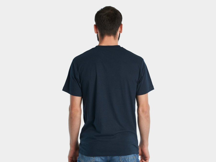 Beklædning Trek T-Shirts | Trek Check Script Unisex T-Shirt Navy