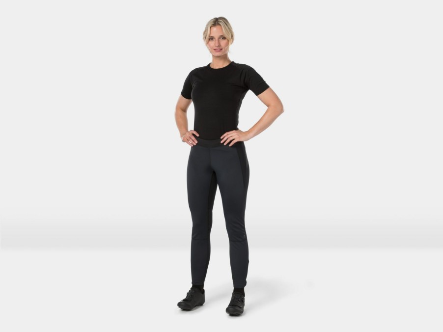 Beklædning Trek Tights og bukser | Bontrager Velocis Softshell Cykeltights Uden Polstring Til Kvinder Black