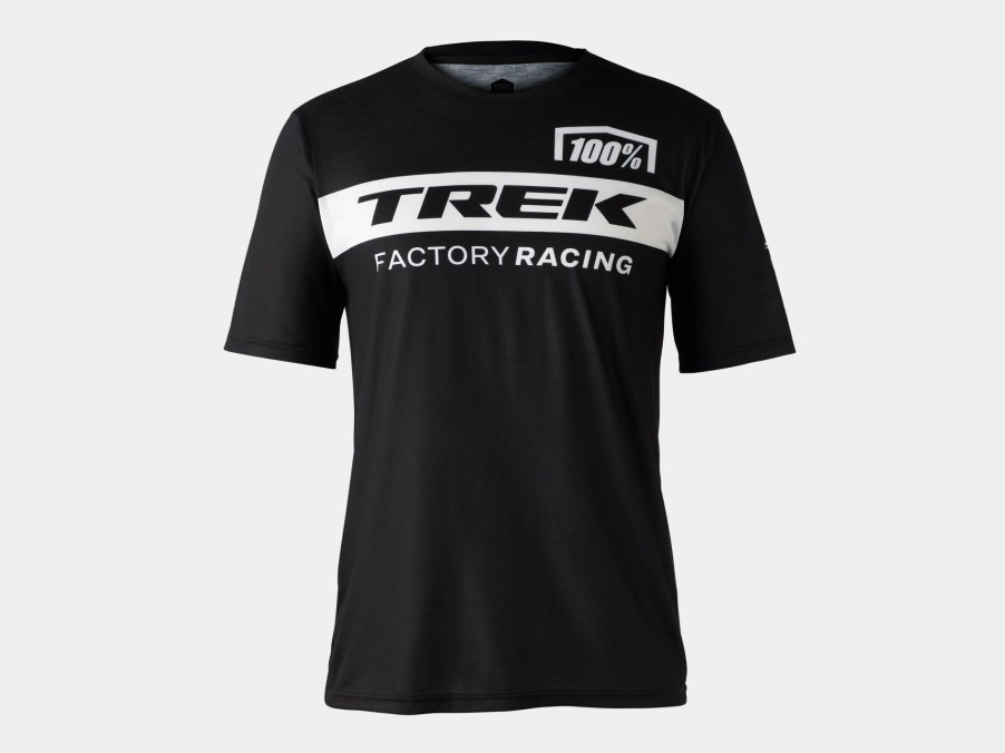 Beklædning Trek Teamudstyr | 100% Trek Factory Racing Tech T-Shirt Black