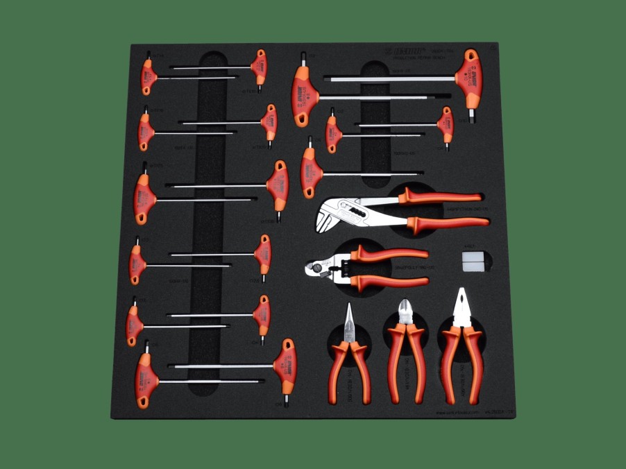 Udstyr Trek Værktøj & vedligeholdelse | Unior Production Bench Drawer 4 Tool Tray Set Black