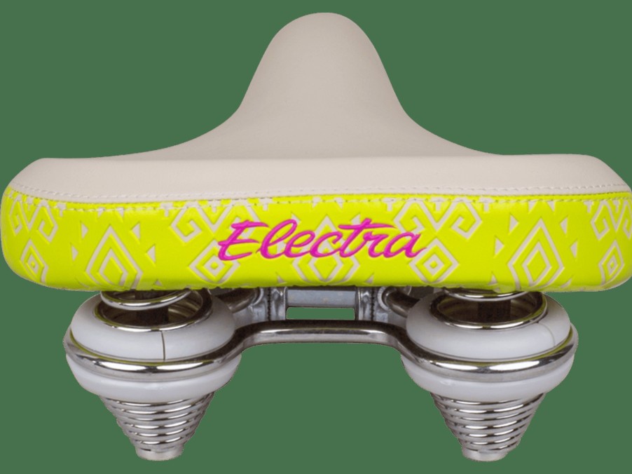 Udstyr Trek Sadler | Electra Water Lily Cruiser-Cykelsadel Cream/Visibility Yellow