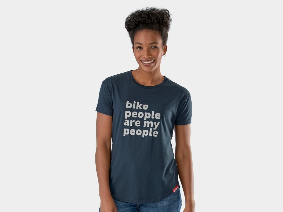 Beklædning Trek T-Shirts | Trek Bike People T-Shirt Til Kvinder Navy