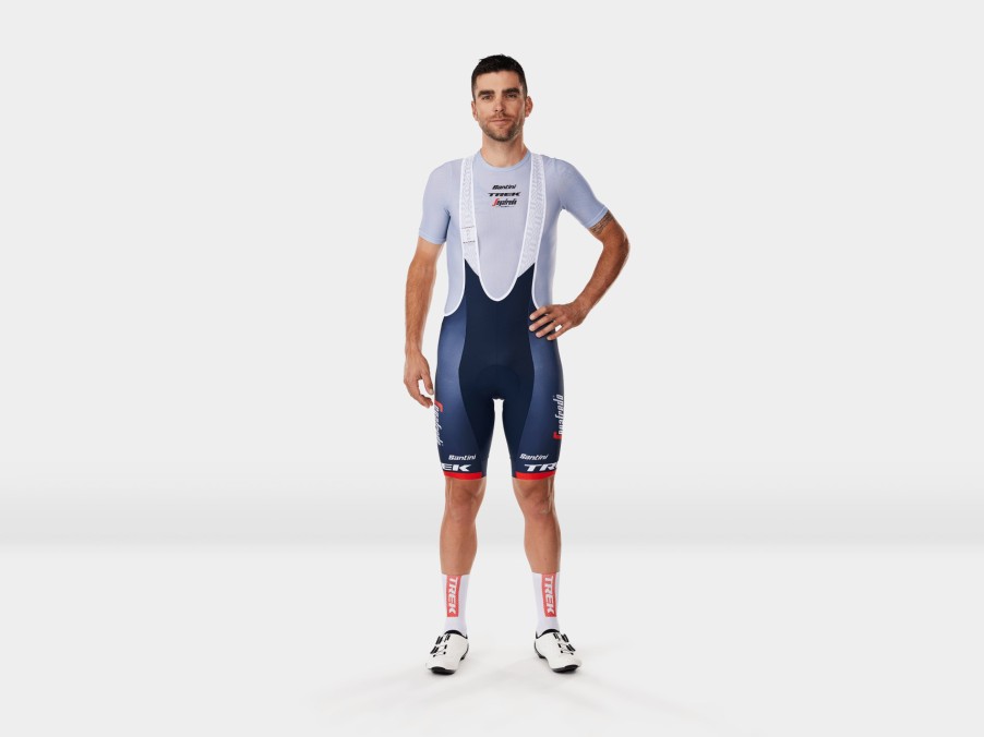 Beklædning Trek Teamudstyr | Santini Trek-Segafredo Team Replica-Bibshorts Til Maend Dark Blue