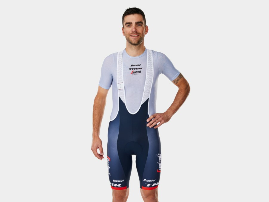 Beklædning Trek Teamudstyr | Santini Trek-Segafredo Team Replica-Bibshorts Til Maend Dark Blue