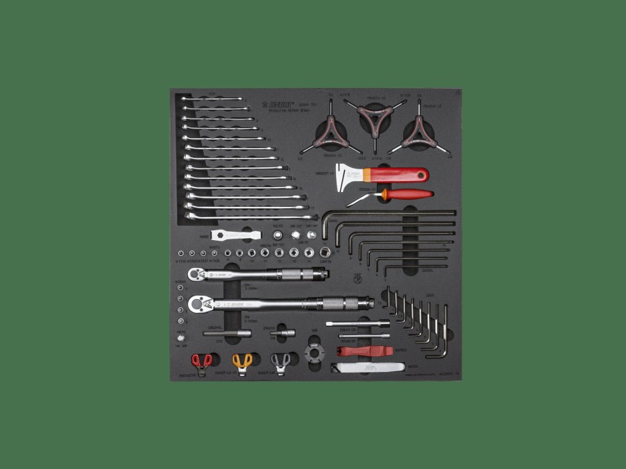 Udstyr Trek Værktøj & vedligeholdelse | Unior Production Bench Drawer 3 Tool Tray Set Black