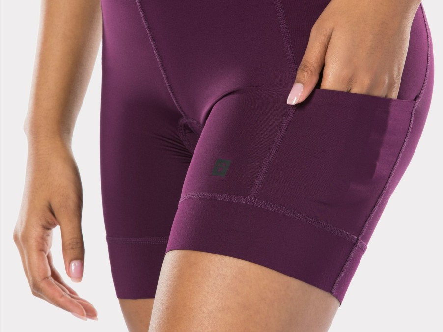 Beklædning Trek Shorts & bib shorts | Bontrager Vella Women'S Indoor Cycling Short Mulberry