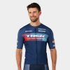 Beklædning Trek Teamudstyr | Santini Trek Factory Racing Xc Team Replica-Cykeltroje Herremodel Dark Blue