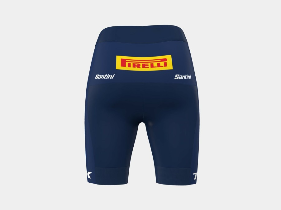 Beklædning Trek Teamudstyr | Santini Lidl-Trek Replica Race-Shorts Til Kvinder Dark Blue/Yellow