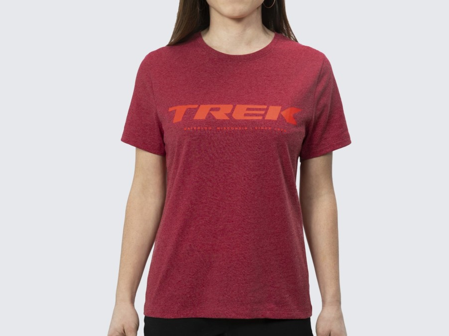 Beklædning Trek T-Shirts | Trek Women'S T-Shirt Solid Charcoal