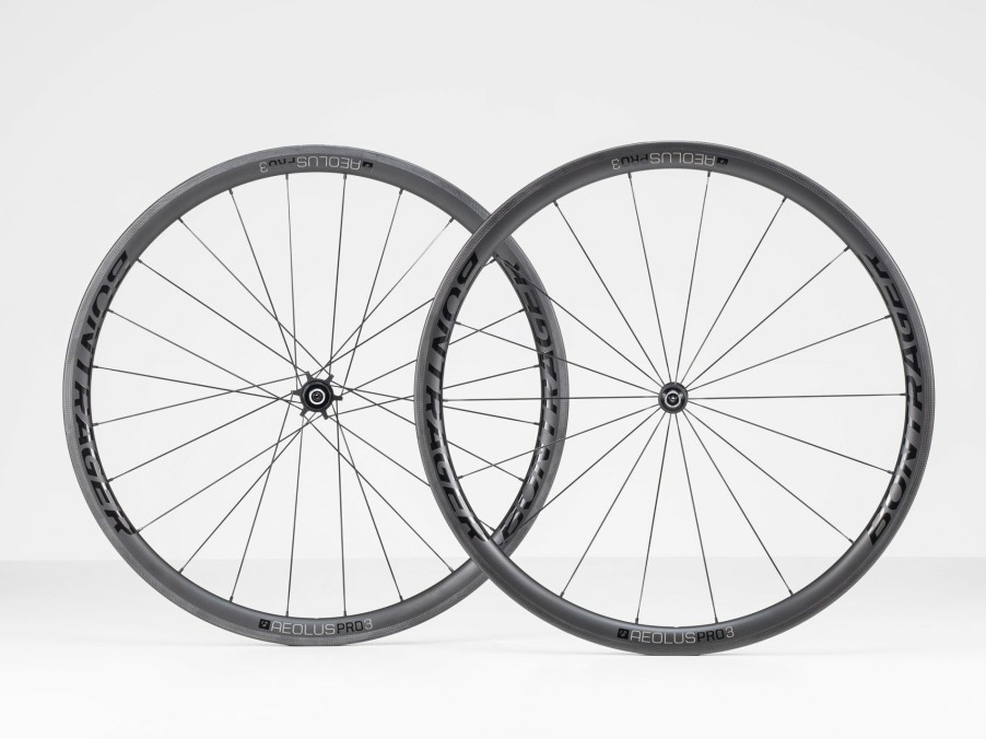 Udstyr Trek Hjul | Bontrager Aelous Pro 3 Tlr-Landevejshjul Black/Anthracite